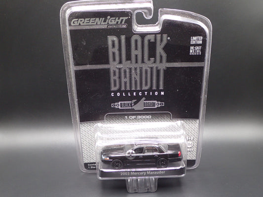 2011 GREENLIGHT BLACK BANDIT 6 2003 MERCURY MARAUDER BLACK 1/64 VERY RARE