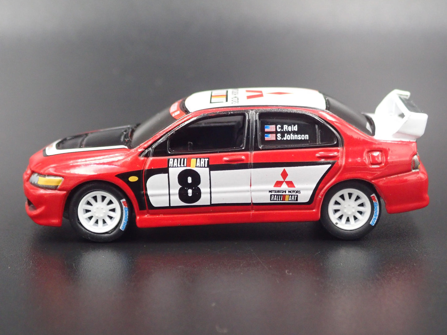 1999-2007 MITSUBISHI LANCER EVOLUTION EVO IV RED 1:64 SCALE DIECAST MODEL CAR