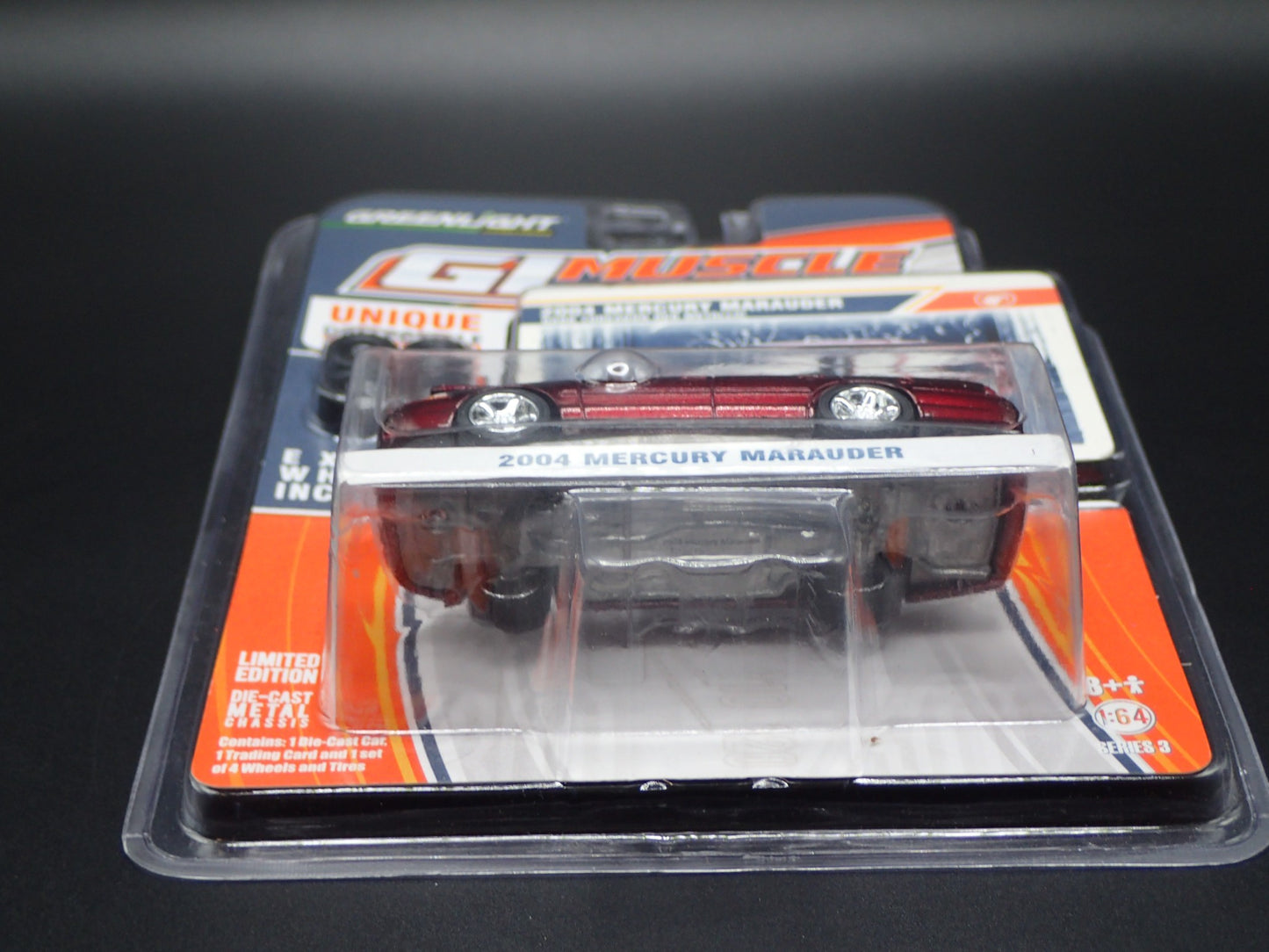 2011 GREENLIGHT GLMUSCLE 3 2004 MERCURY MARAUDER RED METALLIC 1/64 VERY RARE