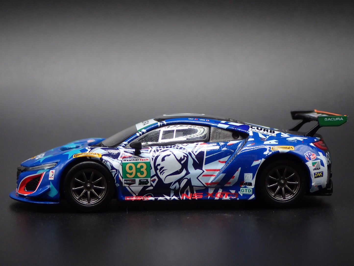 ACURA NSX GT3 #93 2017 IMSA WATKINS GLEN 1:64 SCALE DIORMA DIECAST MODEL CAR