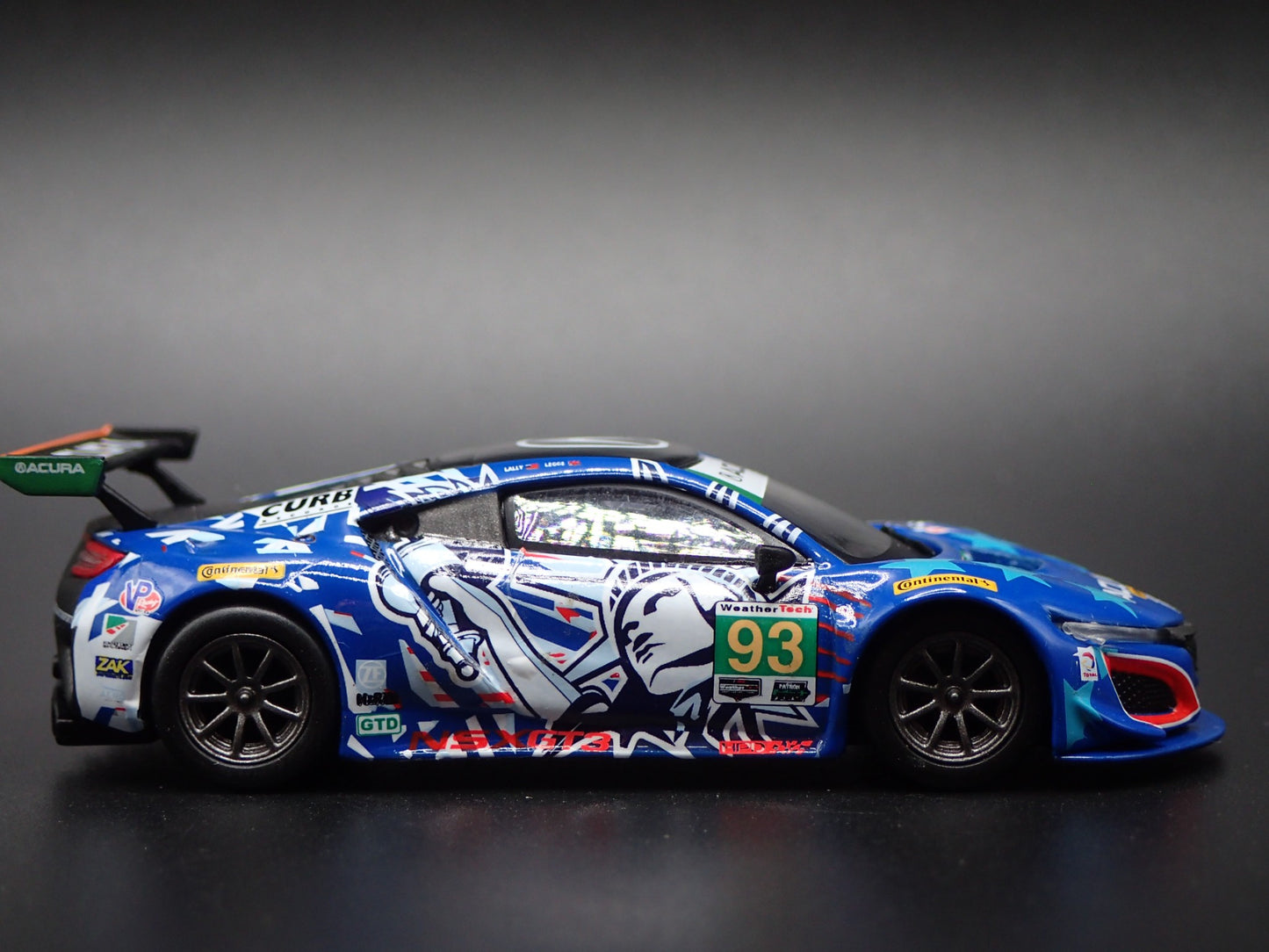 ACURA NSX GT3 #93 2017 IMSA WATKINS GLEN 1:64 SCALE DIORMA DIECAST MODEL CAR