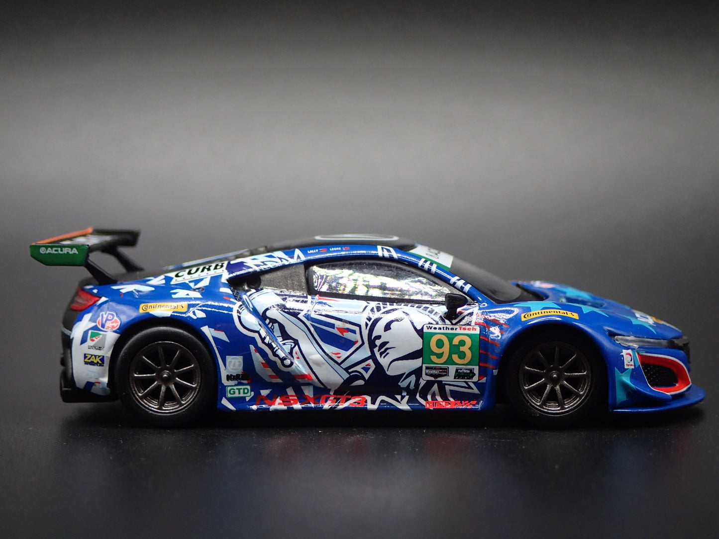 ACURA NSX GT3 #93 2017 IMSA WATKINS GLEN 1:64 SCALE DIORMA DIECAST MODEL CAR