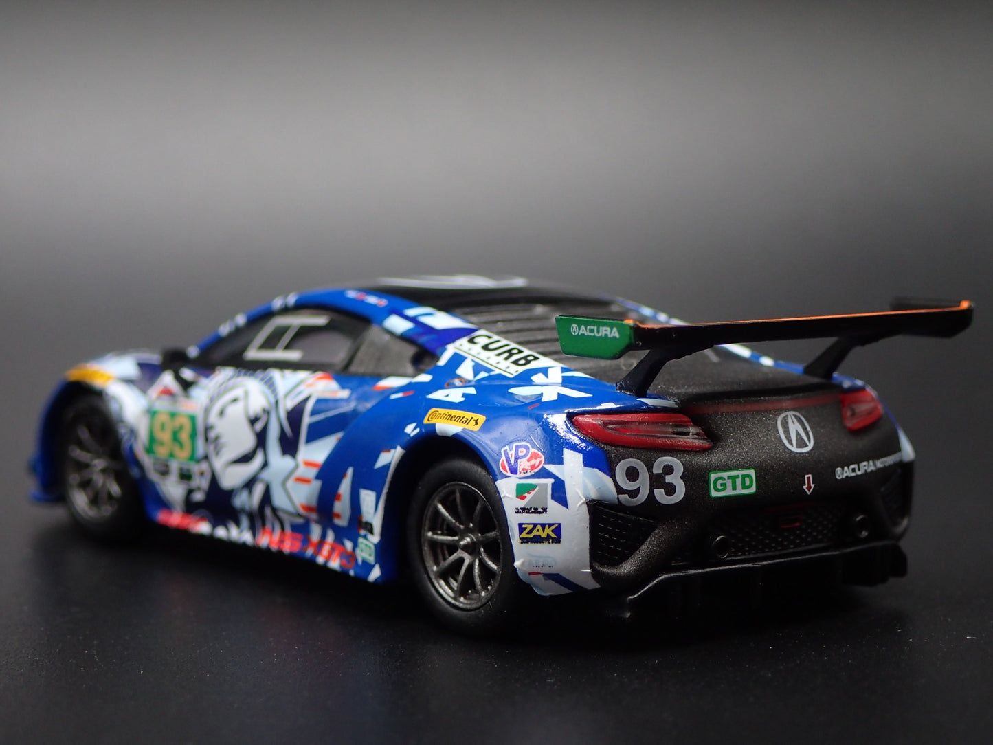 ACURA NSX GT3 #93 2017 IMSA WATKINS GLEN 1:64 SCALE DIORMA DIECAST MODEL CAR