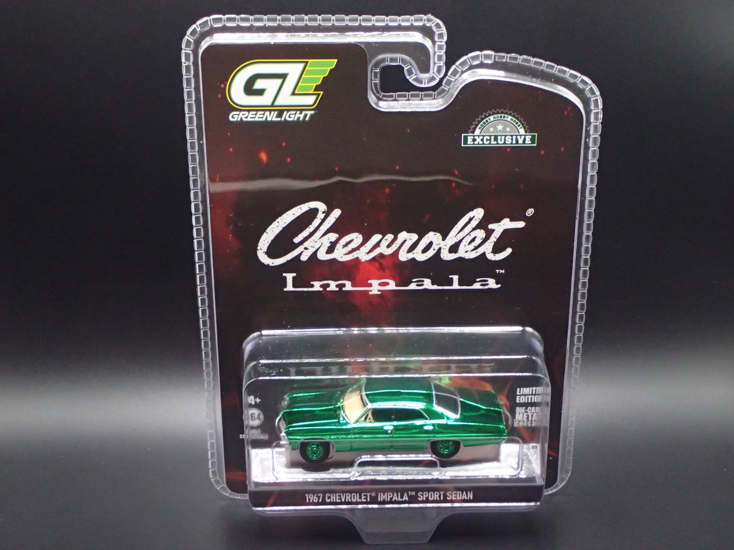 2026 GREENLIGHT SUPERNATURAL 1967 CHEVROLET IMPALA SPORT SEDAN GREEN MACHINE