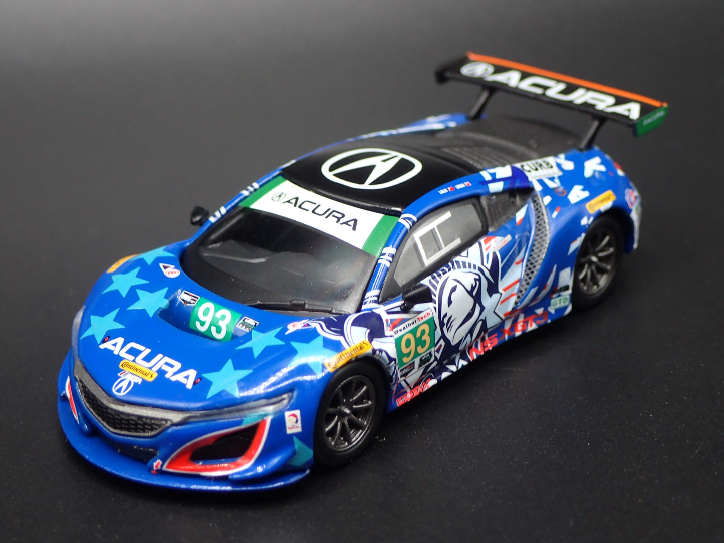 ACURA NSX GT3 #93 2017 IMSA WATKINS GLEN 1:64 SCALE DIORMA DIECAST MODEL CAR