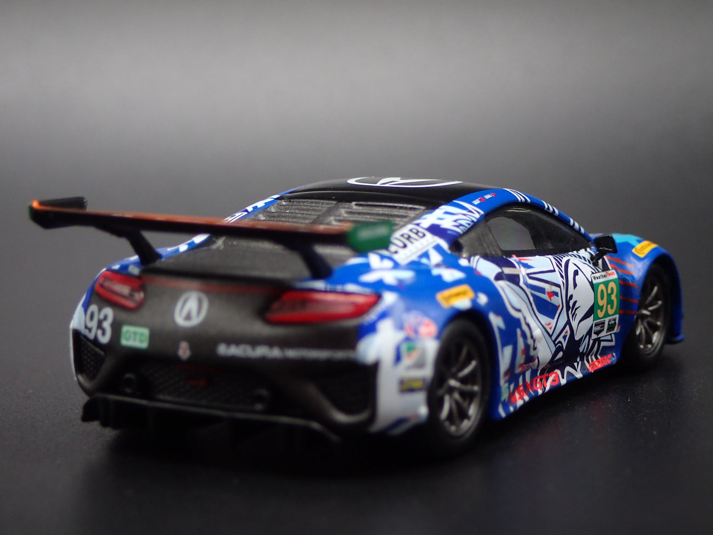 ACURA NSX GT3 #93 2017 IMSA WATKINS GLEN 1:64 SCALE DIORMA DIECAST MODEL CAR