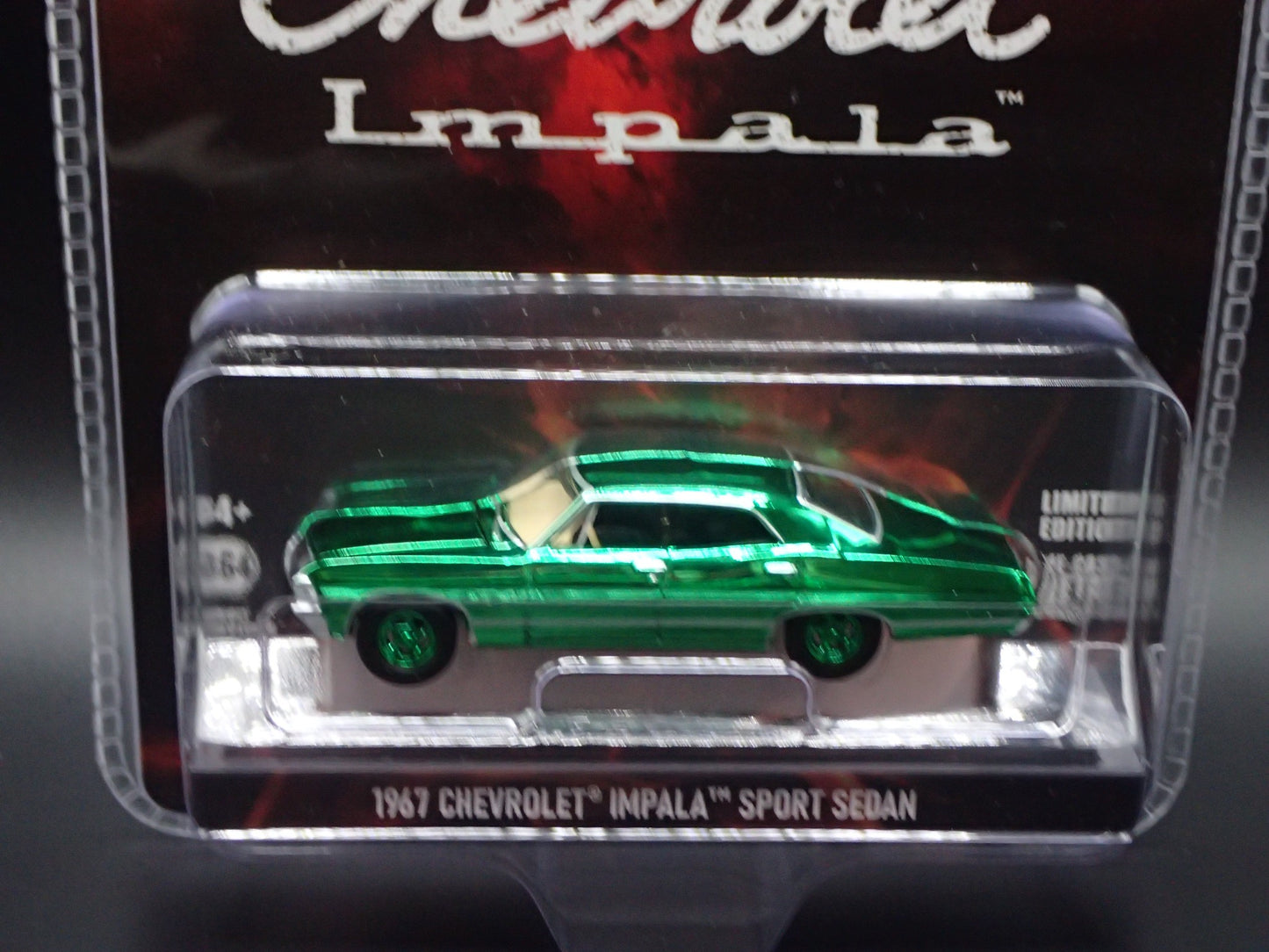 2026 GREENLIGHT SUPERNATURAL 1967 CHEVROLET IMPALA SPORT SEDAN GREEN MACHINE