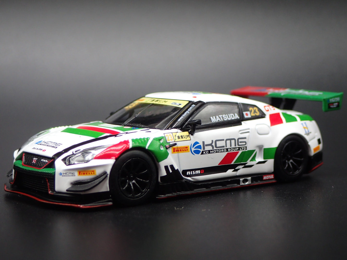 NISSAN GTR R35 NISMO  GT3 23 KCMG FIA GT WORLD CUP 1:64 SCALE DIECAST MODEL CAR