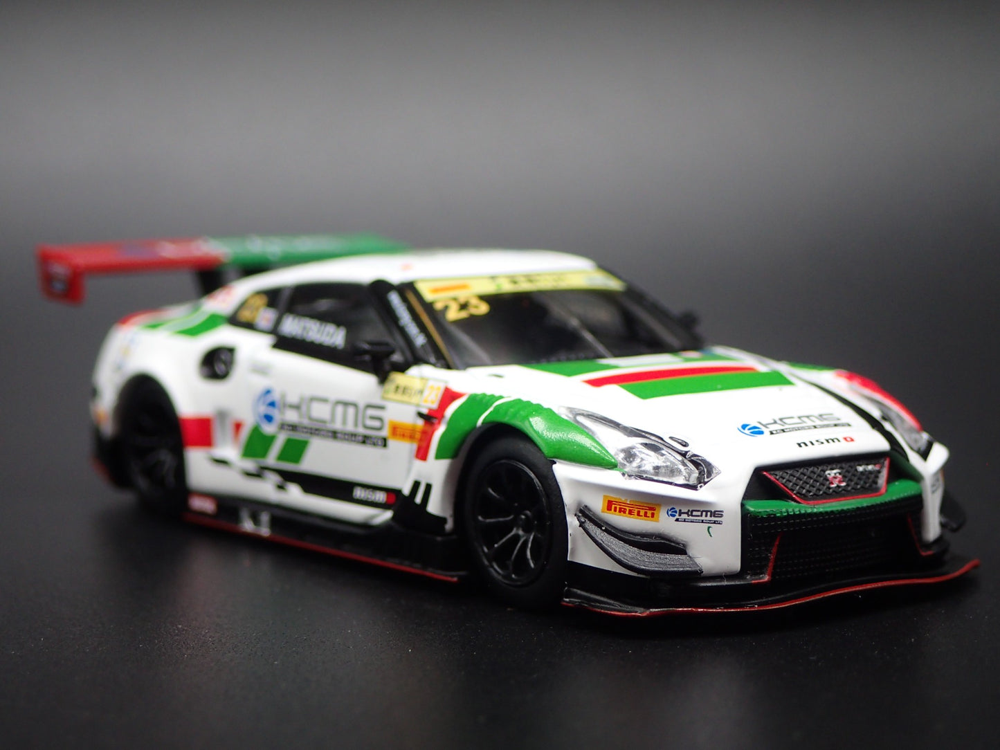 NISSAN GTR R35 NISMO  GT3 23 KCMG FIA GT WORLD CUP 1:64 SCALE DIECAST MODEL CAR