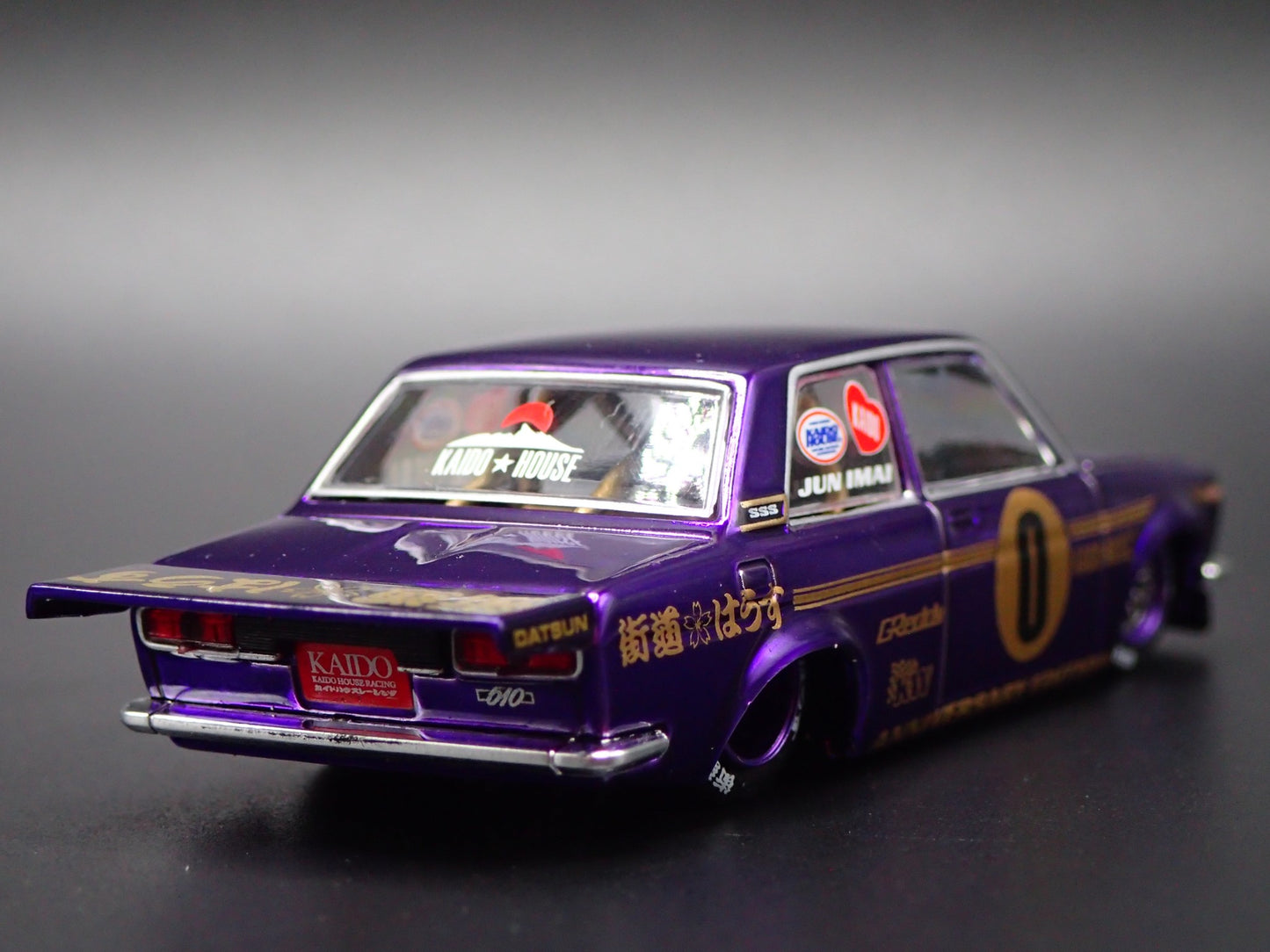 1967-1972 DATSUN 510 PRO STREET KAIDO HOUSE PURPLE 1:64 SCALE DIECAST MODEL CAR