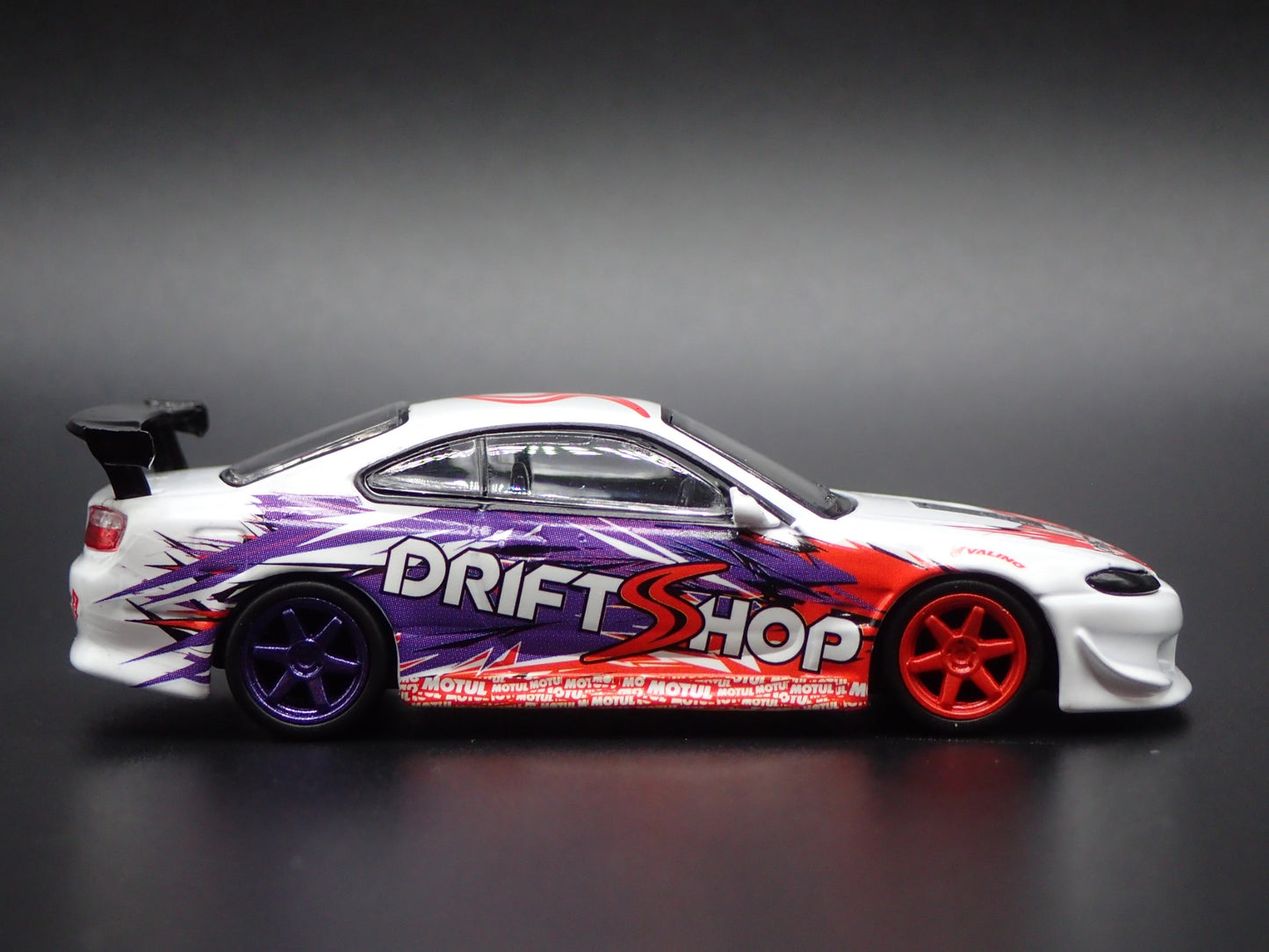 1999-2002 NISSAN SILVIA S15 VERTEX DRIFT SHOP 1:64 SCALE DIECAST MODEL CAR