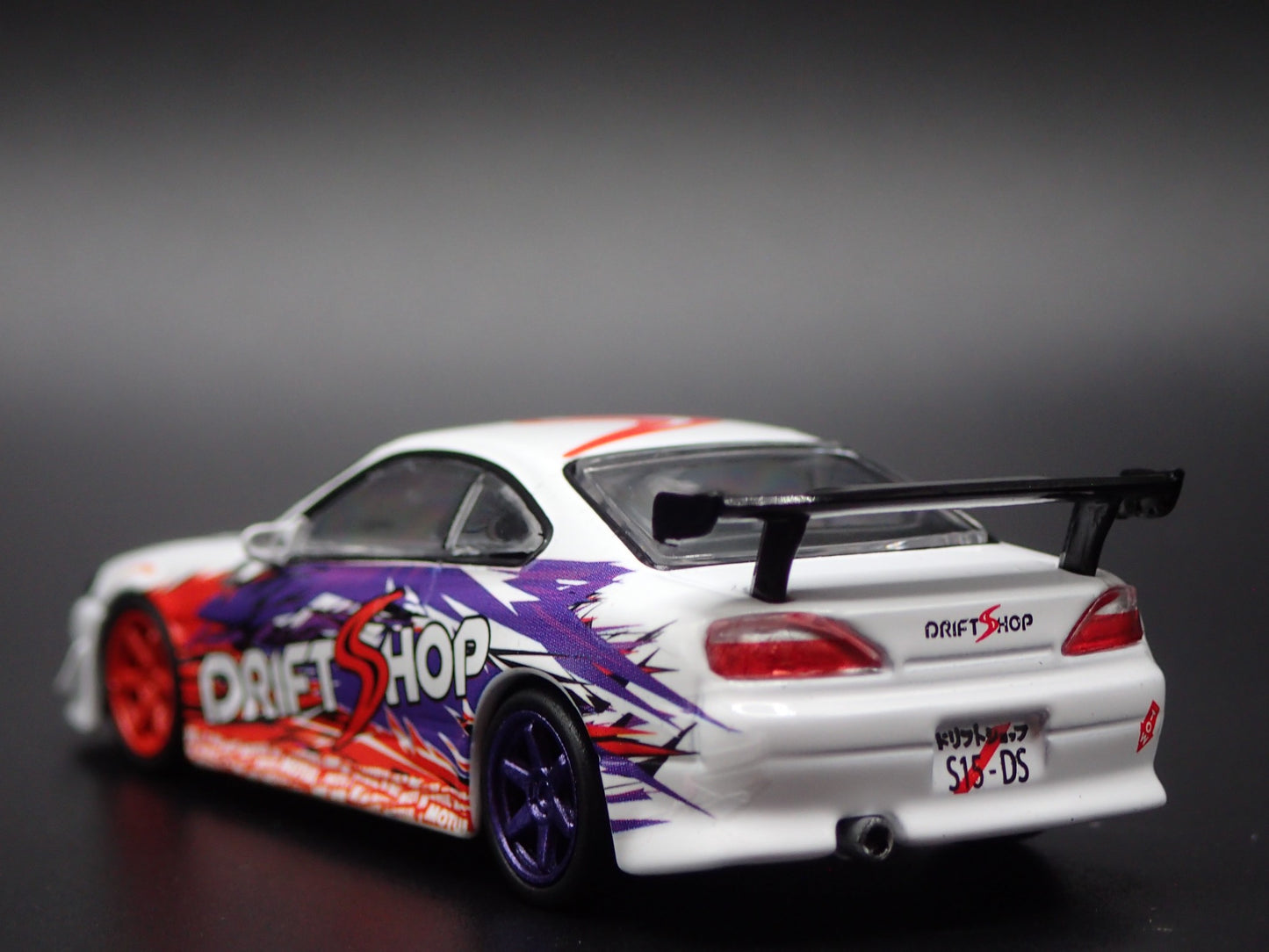 1999-2002 NISSAN SILVIA S15 VERTEX DRIFT SHOP 1:64 SCALE DIECAST MODEL CAR