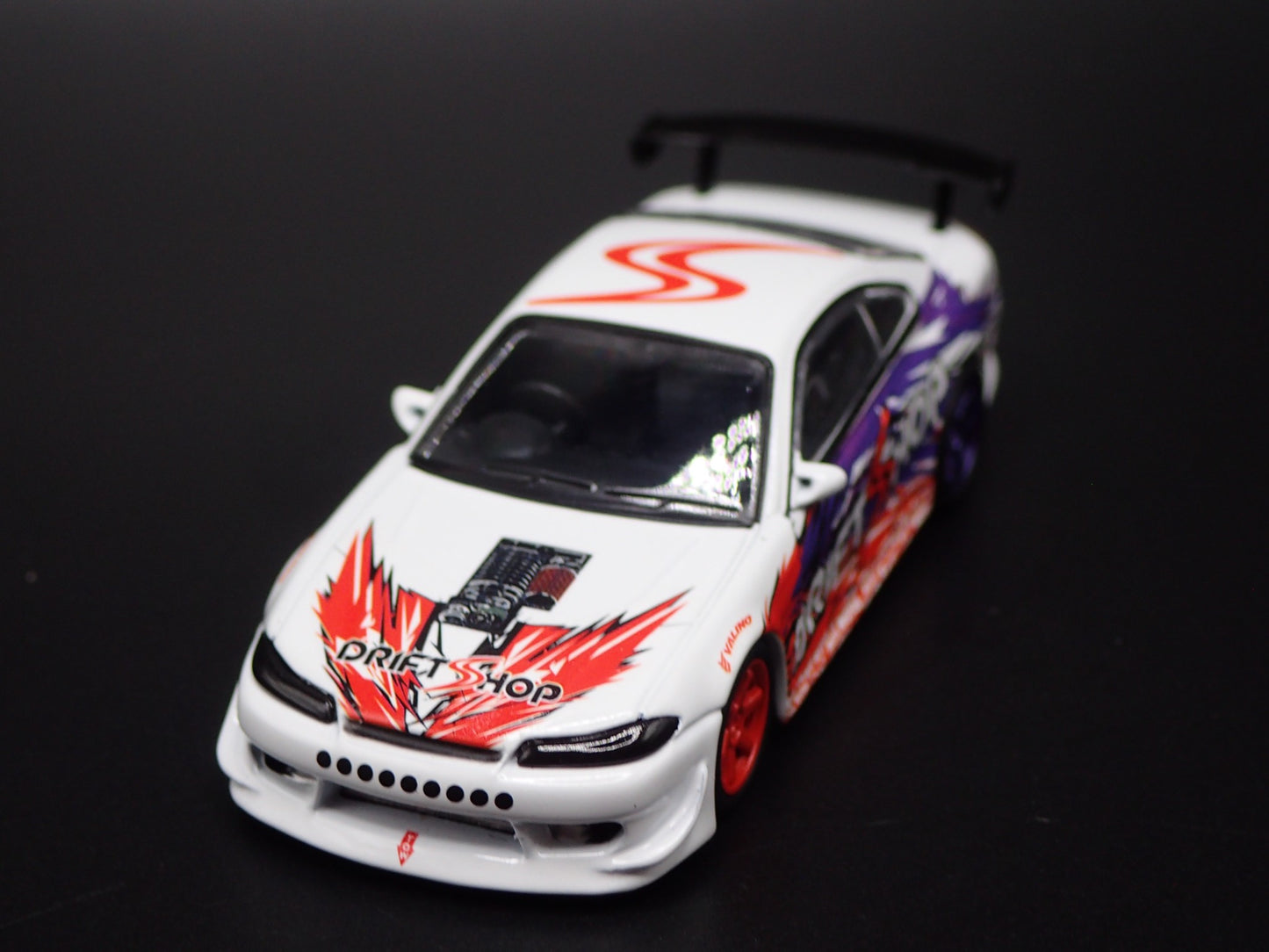 1999-2002 NISSAN SILVIA S15 VERTEX DRIFT SHOP 1:64 SCALE DIECAST MODEL CAR