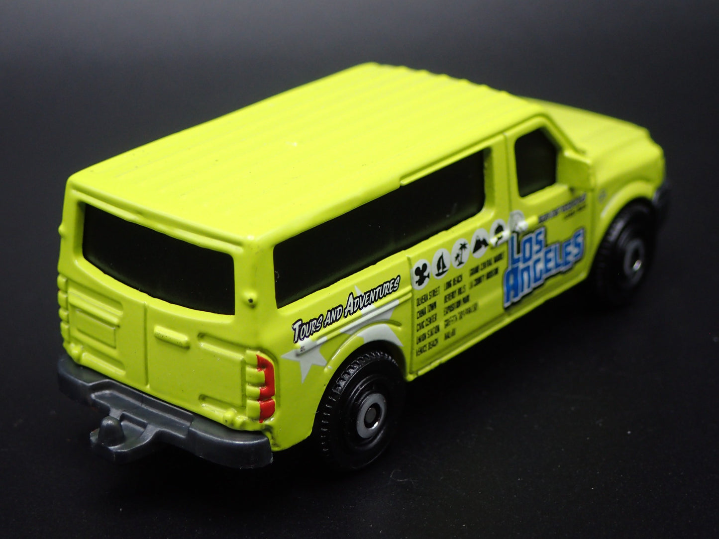 2012-2021 NISSAN NV VAN LOS ANGELES TOURS w HITCH 1:64 SCALE DIECAST MODEL CAR