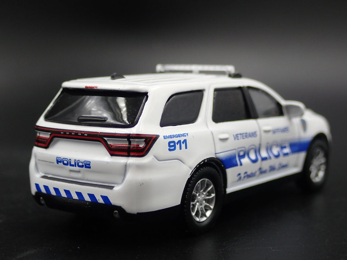 2018 18 DODGE DURANGO USA VETERANS AFFAIRS POLICE 1:64 SCALE DIECAST MODEL CAR-Burning Rubber Toy Company