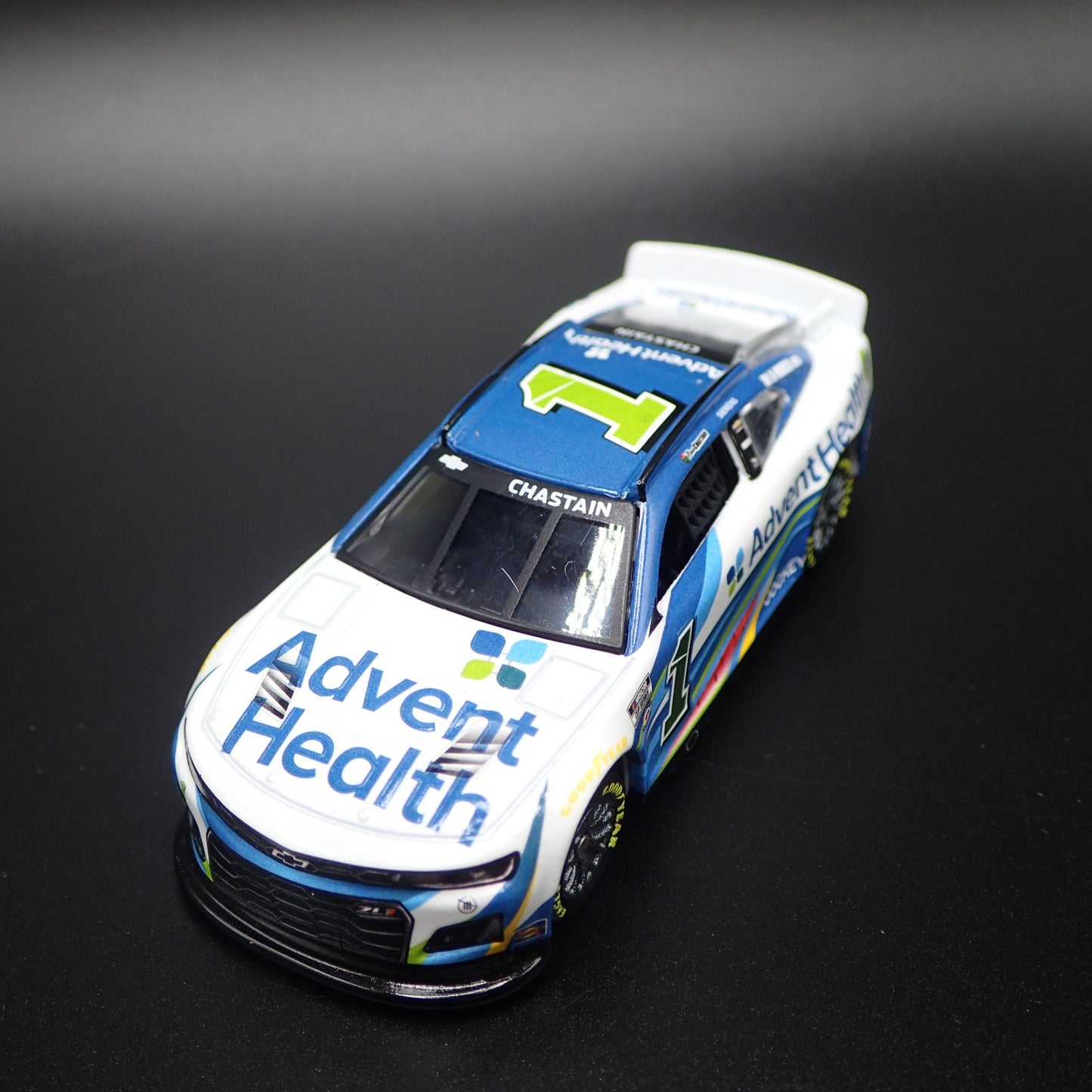 2023 23 CHEVY CAMARO ZL1 #1 ROSS CHASTAIN ADVENT NASCAR 1:64 DIECAST MODEL CAR