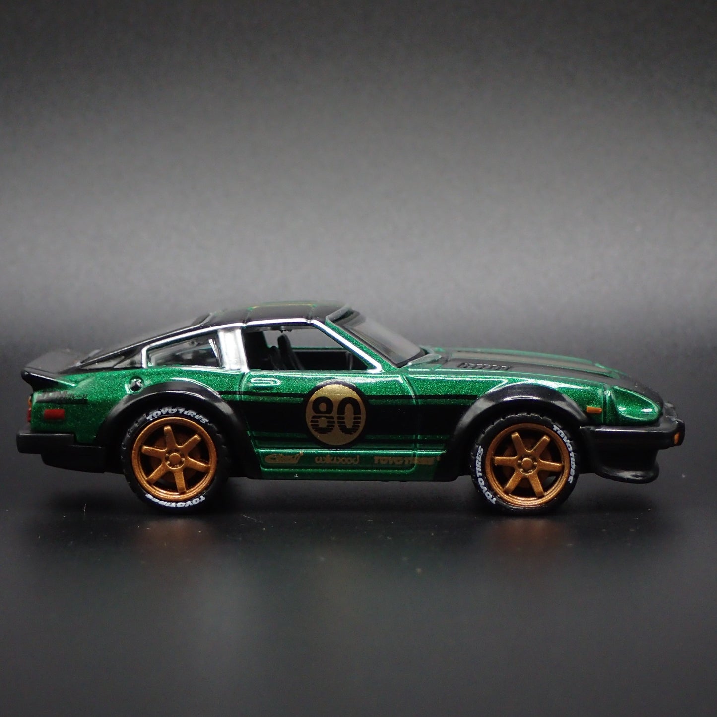 1980 80 DATSUN 280ZX s130 GREEN 1:64 SCALE COLLECTIBLE DIORAMA DIECAST MODEL CAR