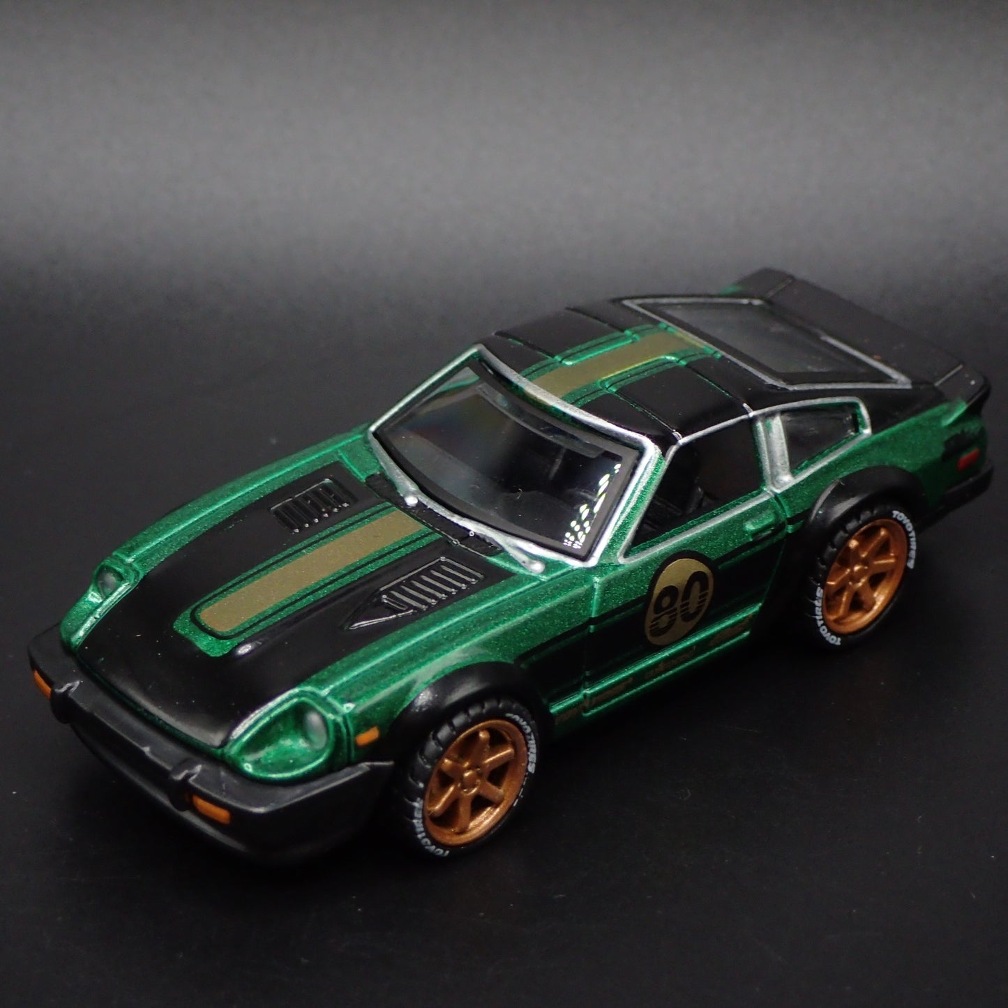 1980 80 DATSUN 280ZX s130 GREEN 1:64 SCALE COLLECTIBLE DIORAMA DIECAST MODEL CAR