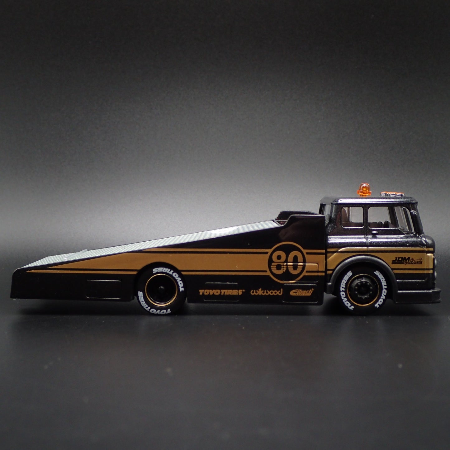 FORD COE RAMP TRUCK CAR HAULER JDM 1:64 SCALE LIMITED DIORAMA DIECAST MODEL CAR