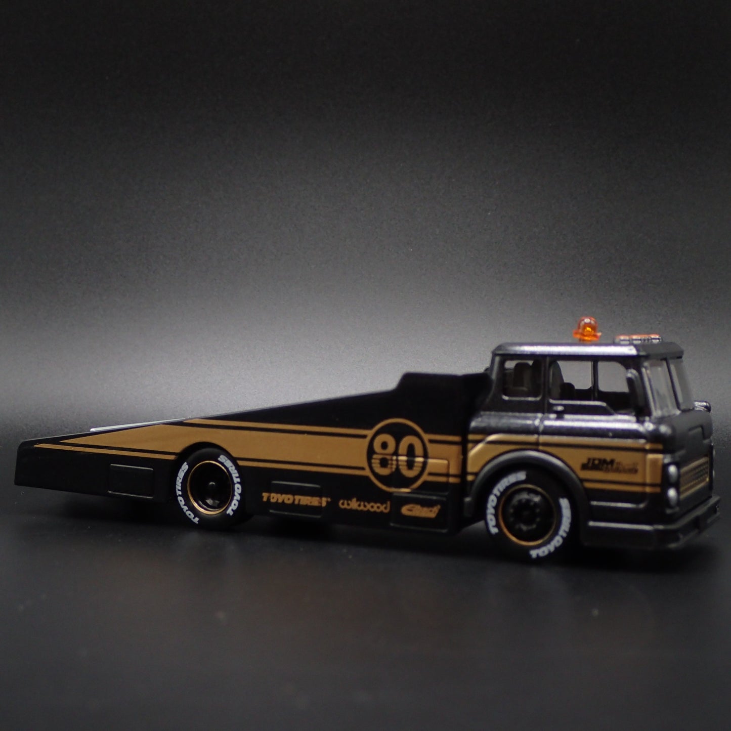 FORD COE RAMP TRUCK CAR HAULER JDM 1:64 SCALE LIMITED DIORAMA DIECAST MODEL CAR