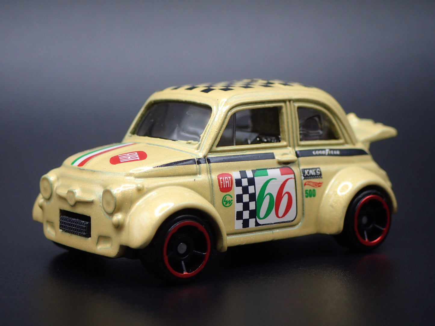 1960's FIAT 500D MODIFICADO 1/64 SCALE COLLECTIBLE DIORAMA DIECAST MODEL CAR