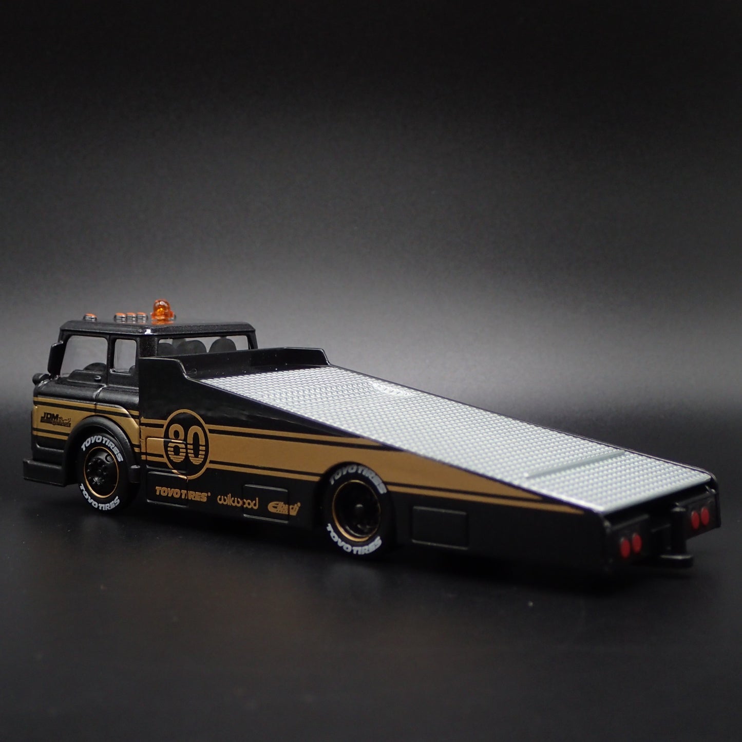 FORD COE RAMP TRUCK CAR HAULER JDM 1:64 SCALE LIMITED DIORAMA DIECAST MODEL CAR