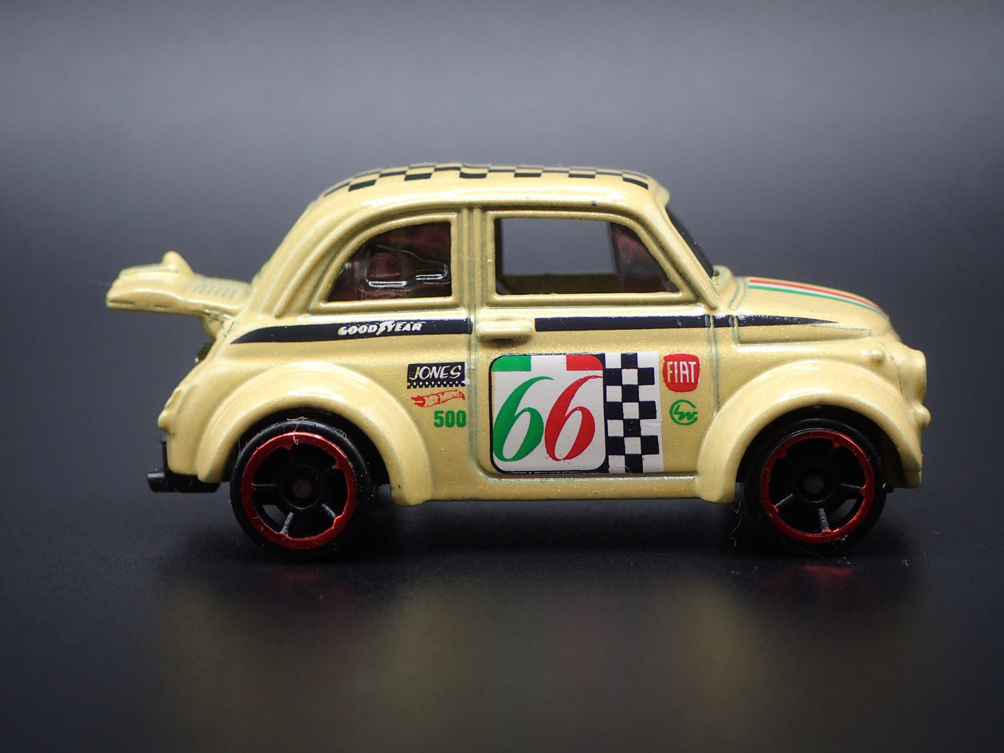 1960's FIAT 500D MODIFICADO 1/64 SCALE COLLECTIBLE DIORAMA DIECAST MODEL CAR