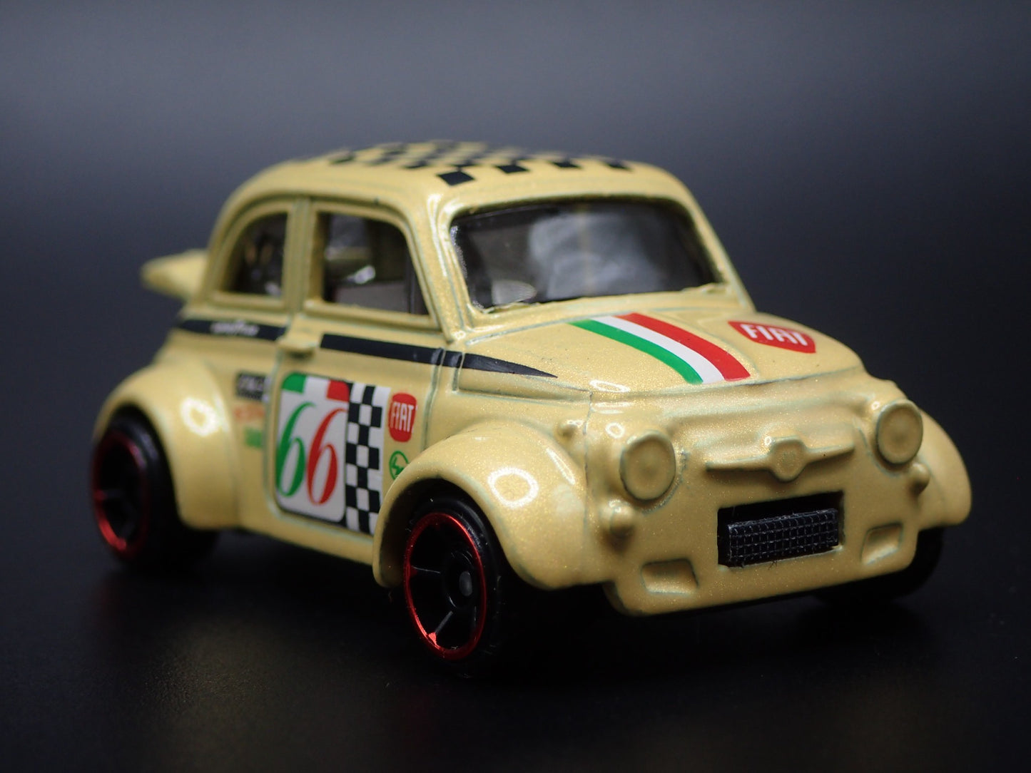 1960's FIAT 500D MODIFICADO 1/64 SCALE COLLECTIBLE DIORAMA DIECAST MODEL CAR