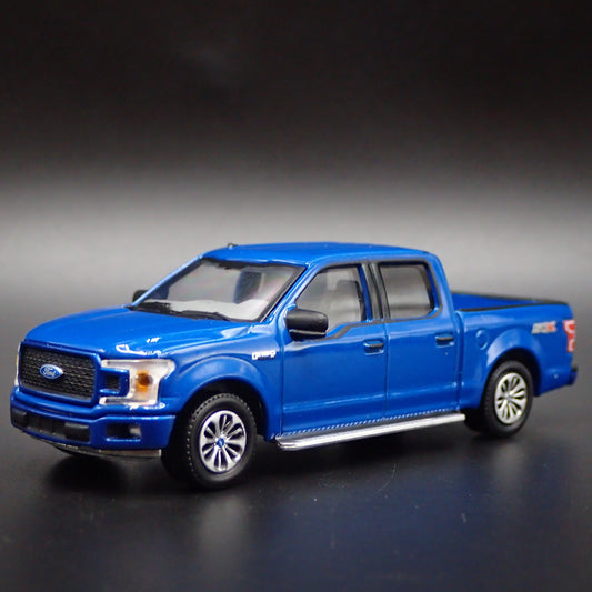 2015-2020 FORD F150 XL PICKUP TRUCK BLUE 1:64 SCALE DIORAMA DIECAST MODEL CAR