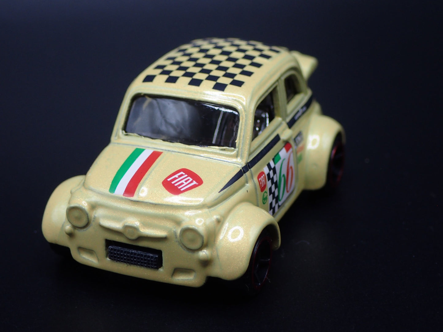 1960's FIAT 500D MODIFICADO 1/64 SCALE COLLECTIBLE DIORAMA DIECAST MODEL CAR