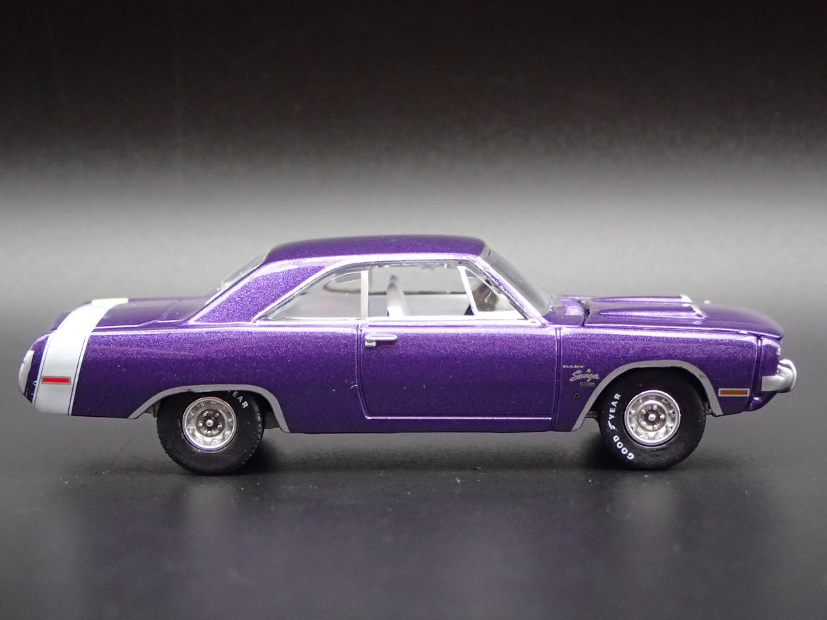 1971 71 DODGE DART SWINGER 340 SPECIAL RARE 1:64 SCALE DIORAMA DIECAST MODEL CAR-Burning Rubber Toy Company