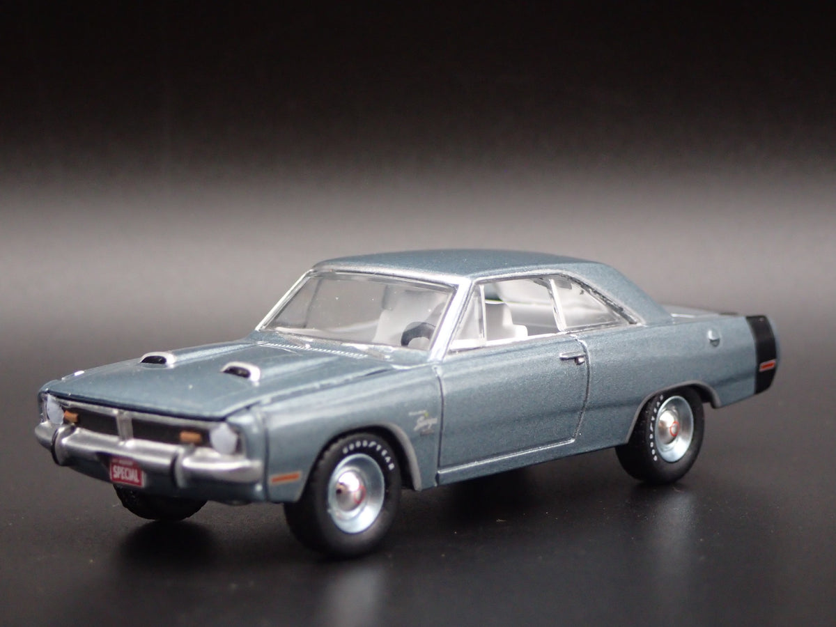 1971 71 DODGE DART SWINGER 340 SPECIAL RARE 1:64 SCALE DIORAMA DIECAST MODEL CAR-Burning Rubber Toy Company