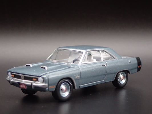 1971 71 DODGE DART SWINGER 340 SPECIAL RARE 1:64 SCALE DIORAMA DIECAST MODEL CAR-Burning Rubber Toy Company