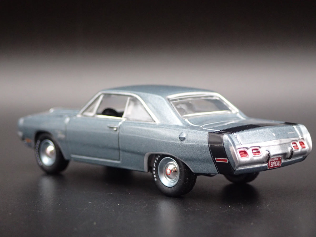 1971 71 DODGE DART SWINGER 340 SPECIAL RARE 1:64 SCALE DIORAMA DIECAST MODEL CAR-Burning Rubber Toy Company