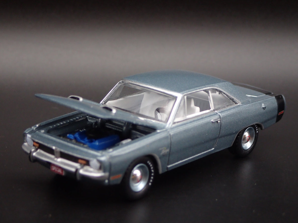 1971 71 DODGE DART SWINGER 340 SPECIAL RARE 1:64 SCALE DIORAMA DIECAST MODEL CAR-Burning Rubber Toy Company