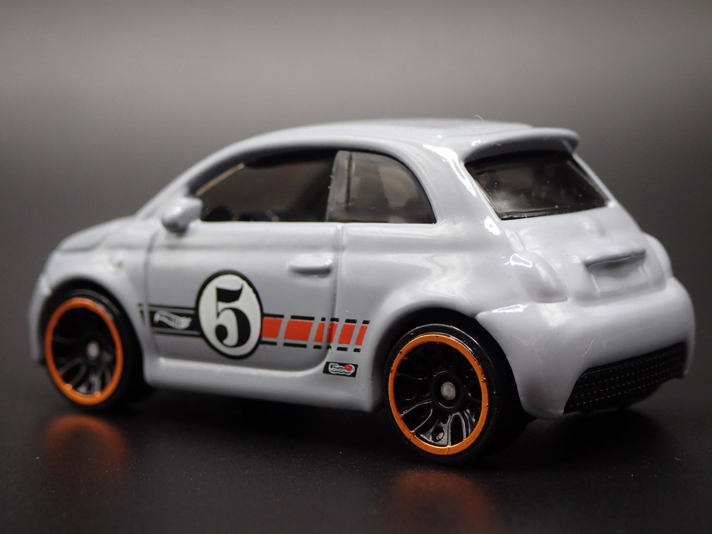 2020-2025 FIAT 500E 2 TWO DOOR GRAY 1/64 SCALE COLLECTIBLE DIECAST MODEL CAR