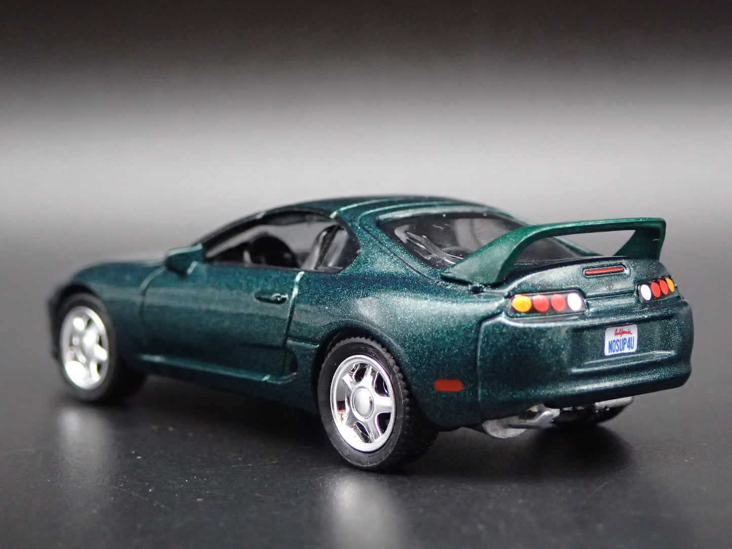 1993 - 2002 TOYOTA SUPRA GREEN 1/64 SCALE COLLECTIBLE DIORAMA DIECAST MODEL CAR