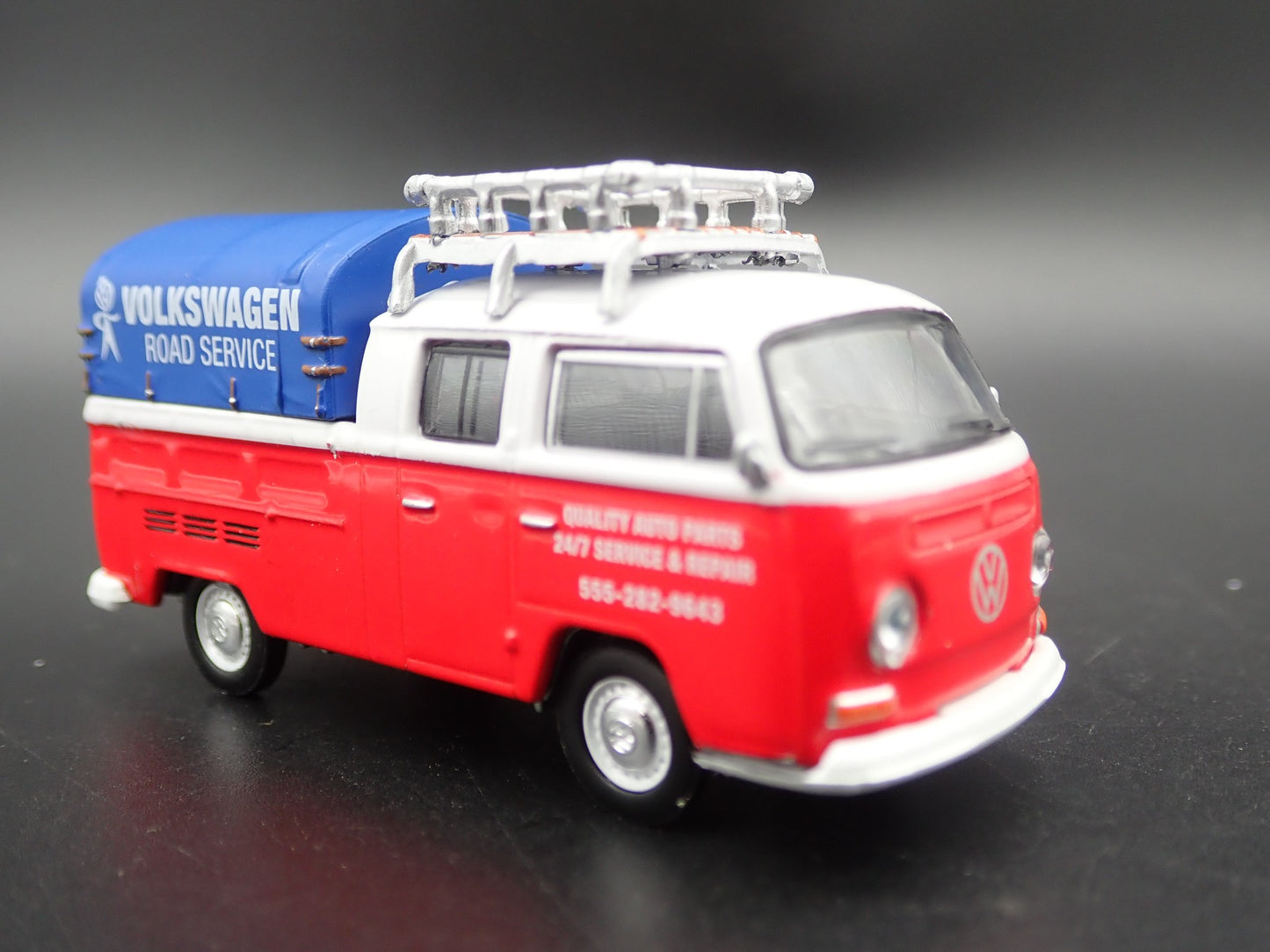 1967-1979 VW VOLKSWAGEN TYPE 2 DOUBLE CAB PICKUP 1/64 SCALE DIECAST MODEL CAR