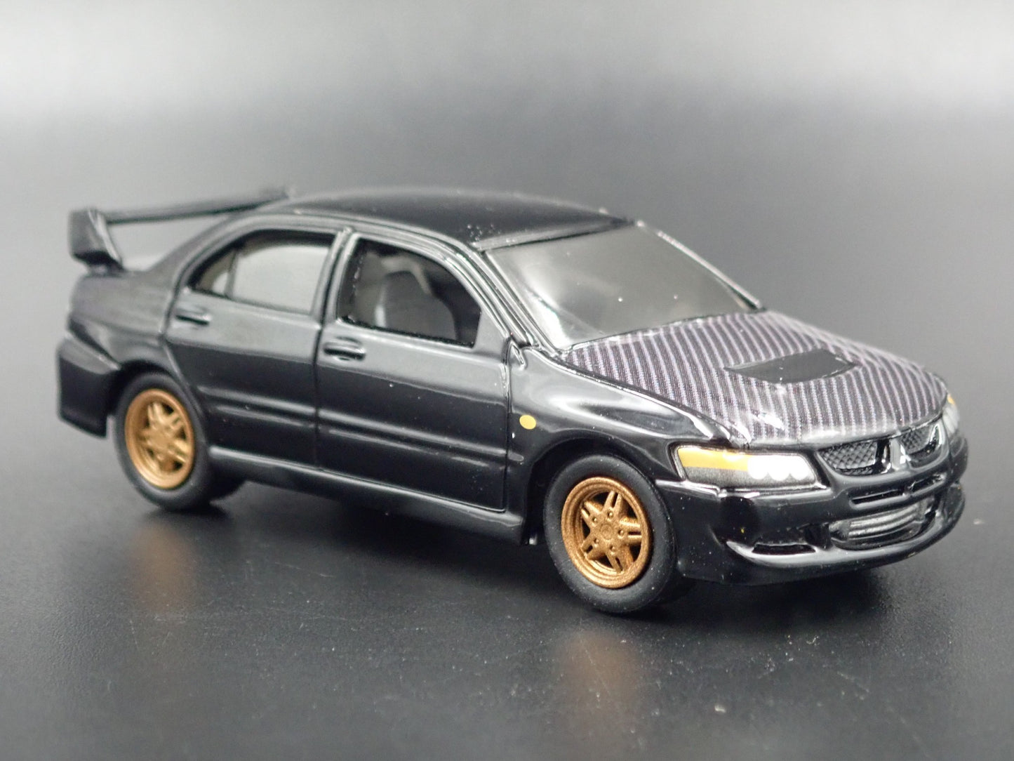 1999-2007 MITSUBISHI LANCER EVOLUTION EVO IV BLACK 1:64 SCALE DIECAST MODEL CAR