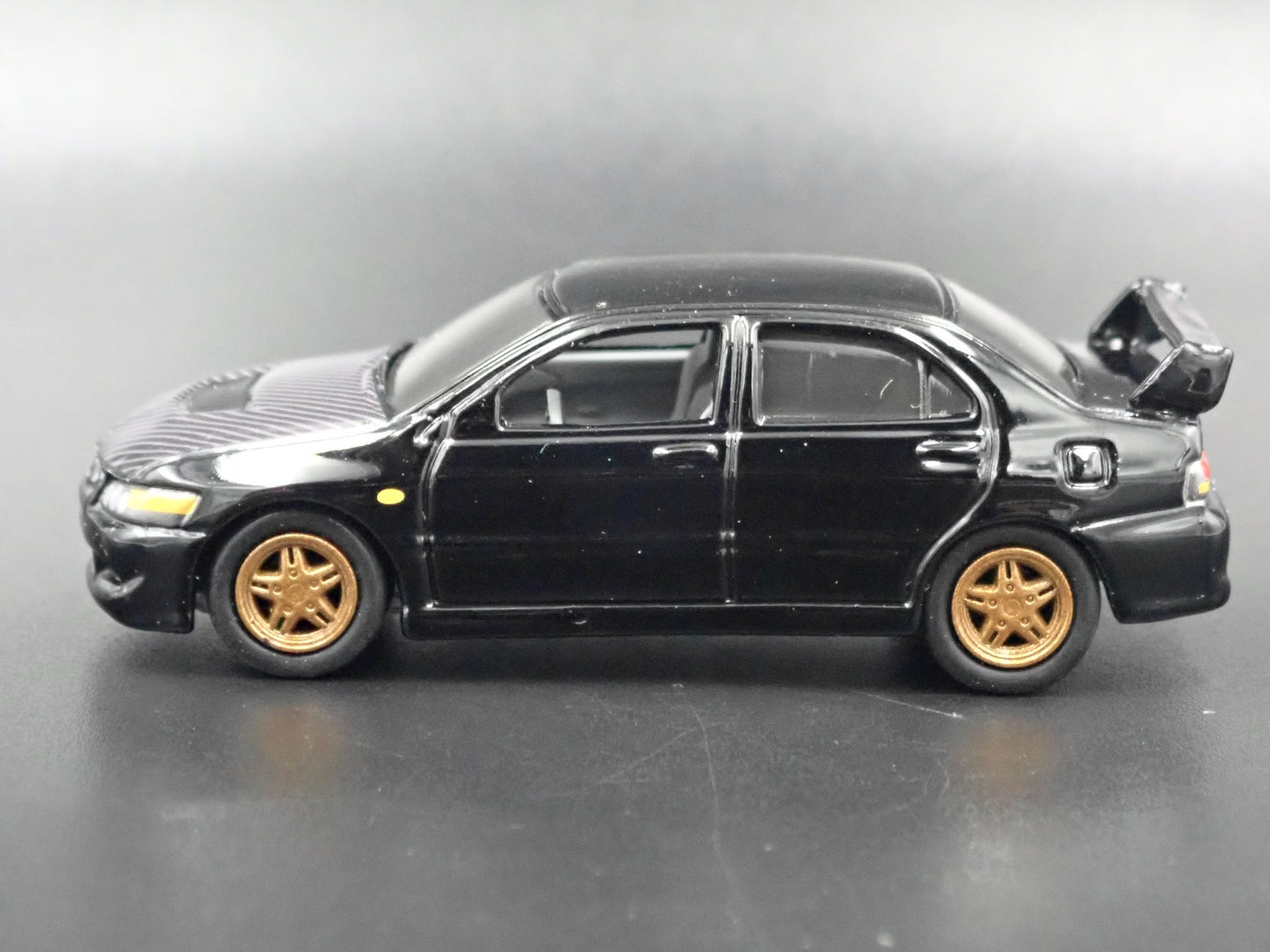 1999-2007 MITSUBISHI LANCER EVOLUTION EVO IV BLACK 1:64 SCALE DIECAST MODEL CAR