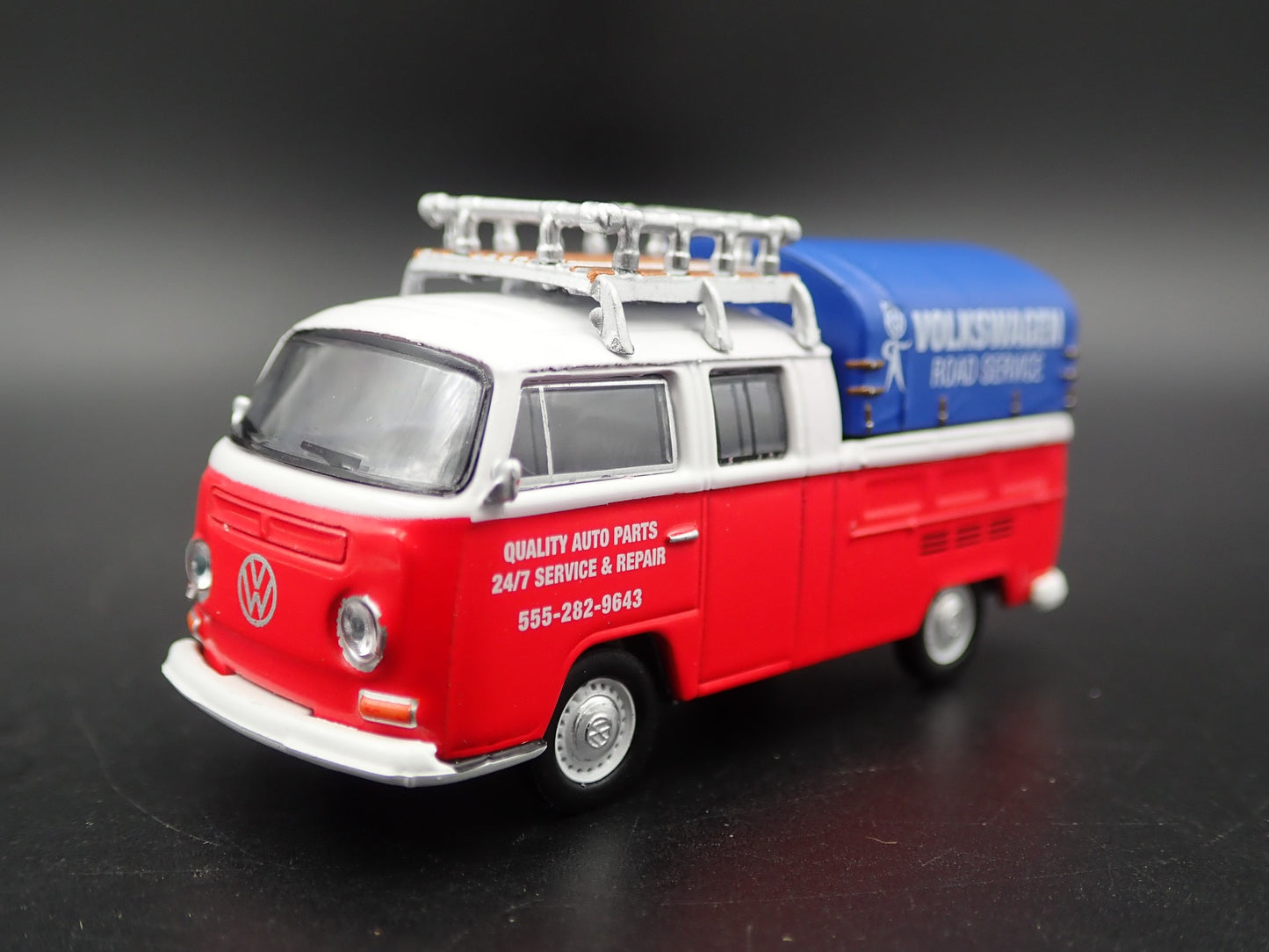 1967-1979 VW VOLKSWAGEN TYPE 2 DOUBLE CAB PICKUP 1/64 SCALE DIECAST MODEL CAR