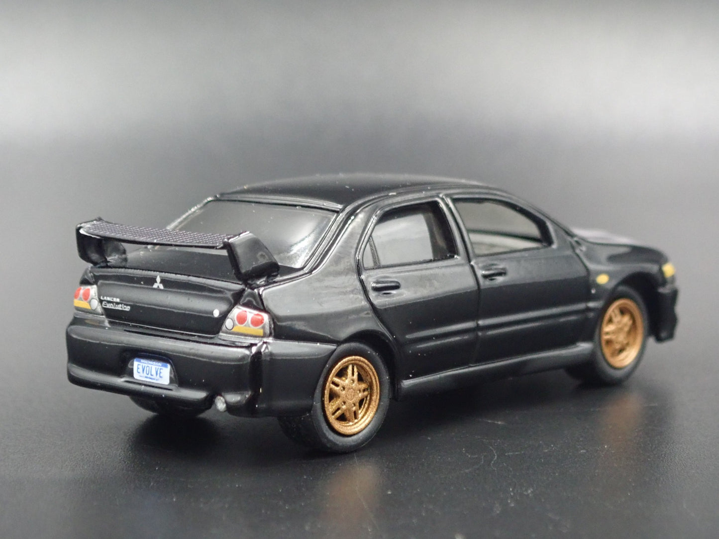 1999-2007 MITSUBISHI LANCER EVOLUTION EVO IV BLACK 1:64 SCALE DIECAST MODEL CAR