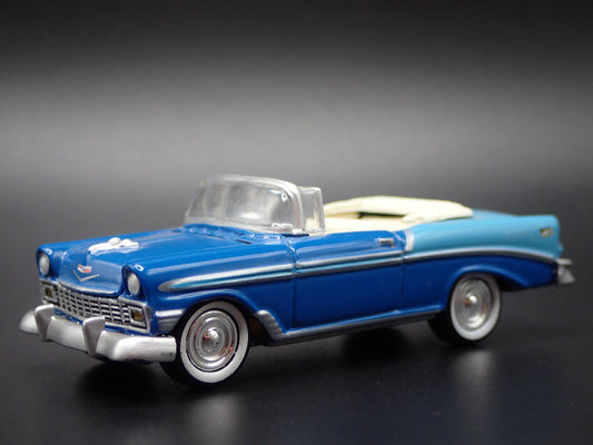 1956 56 CHEVY CHEVROLET BEL AIR CONVERTIBLE 1:64 SCALE DIORAMA DIECAST MODEL CAR