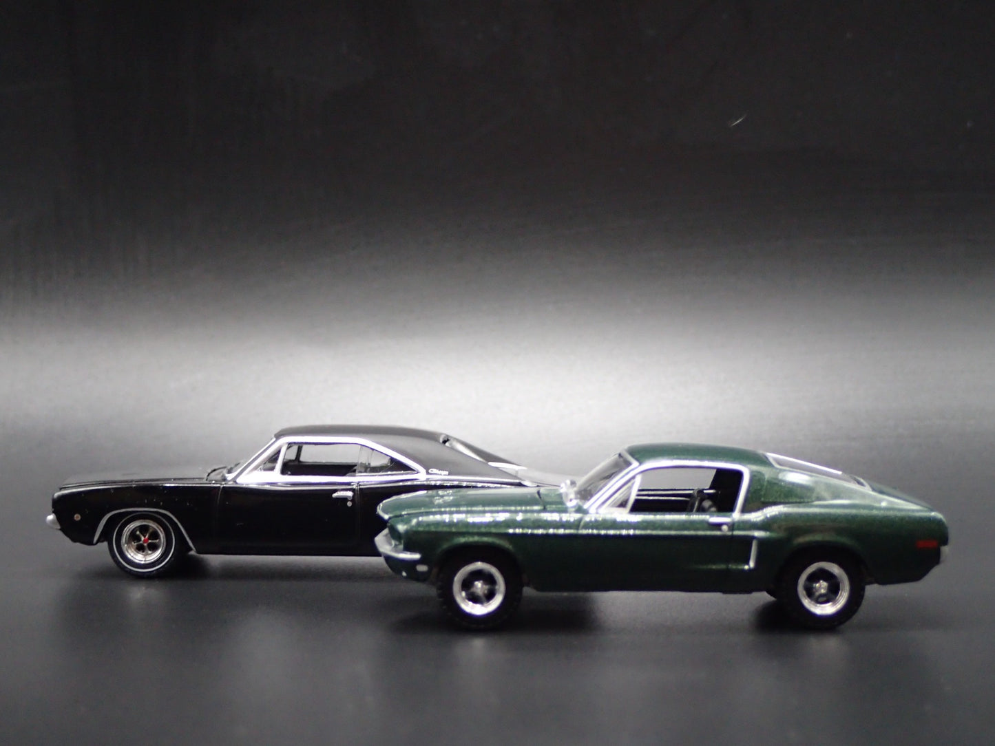 1968 68 FORD MUSTANG & DODGE CHARGER BULLITT LEGACY 1/64 SCALE DIECAST MODEL CAR
