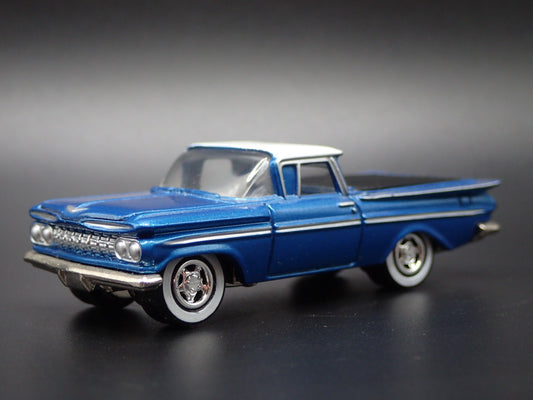 1959 59 CHEVY CHEVROLET EL CAMINO BLUE 1/64 SCALE COLLECTIBLE DIECAST MODEL CAR