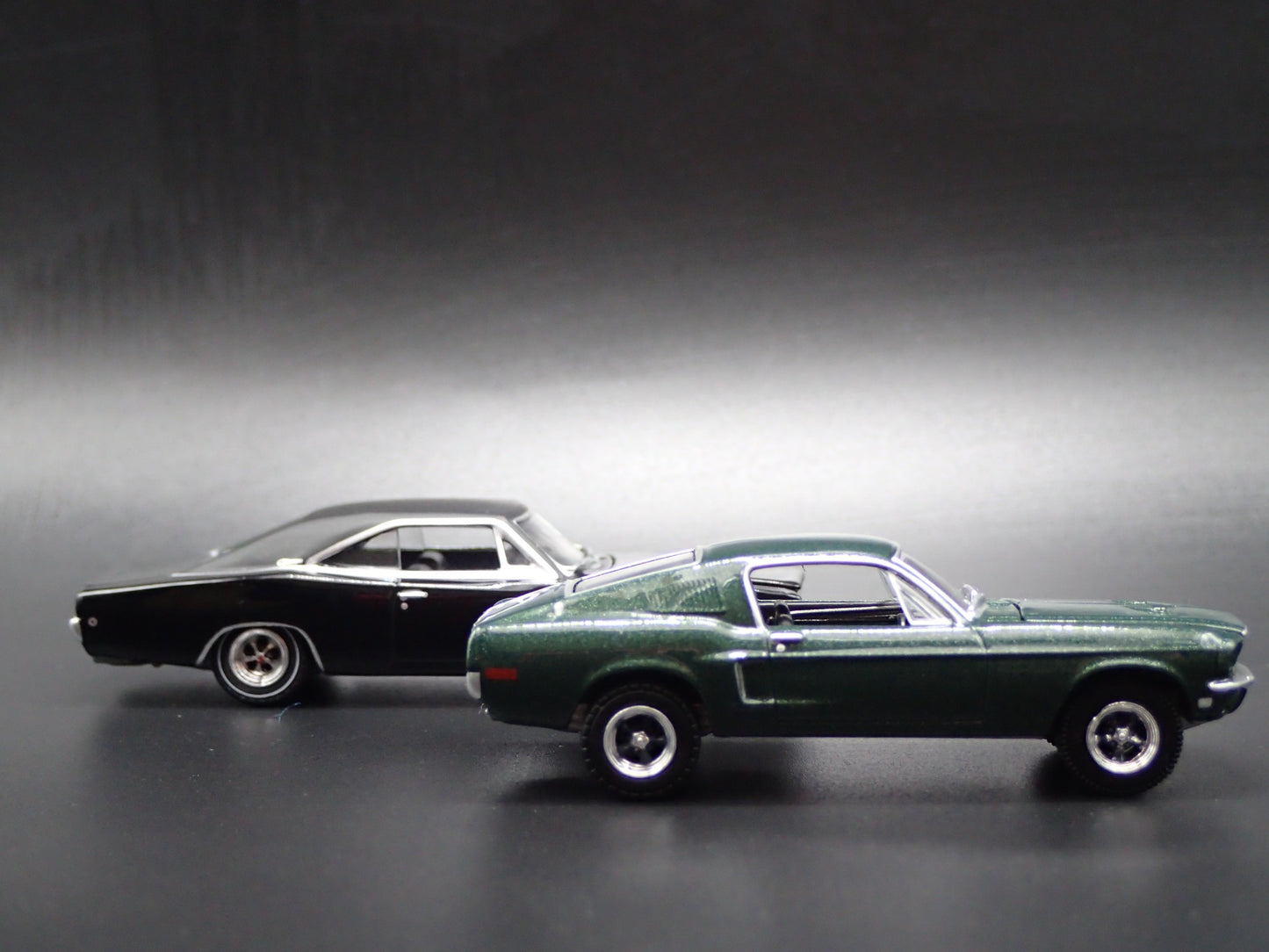 1968 68 FORD MUSTANG & DODGE CHARGER BULLITT LEGACY 1/64 SCALE DIECAST MODEL CAR