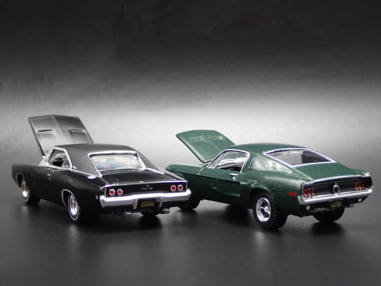 1968 68 FORD MUSTANG & DODGE CHARGER BULLITT LEGACY 1/64 SCALE DIECAST MODEL CAR