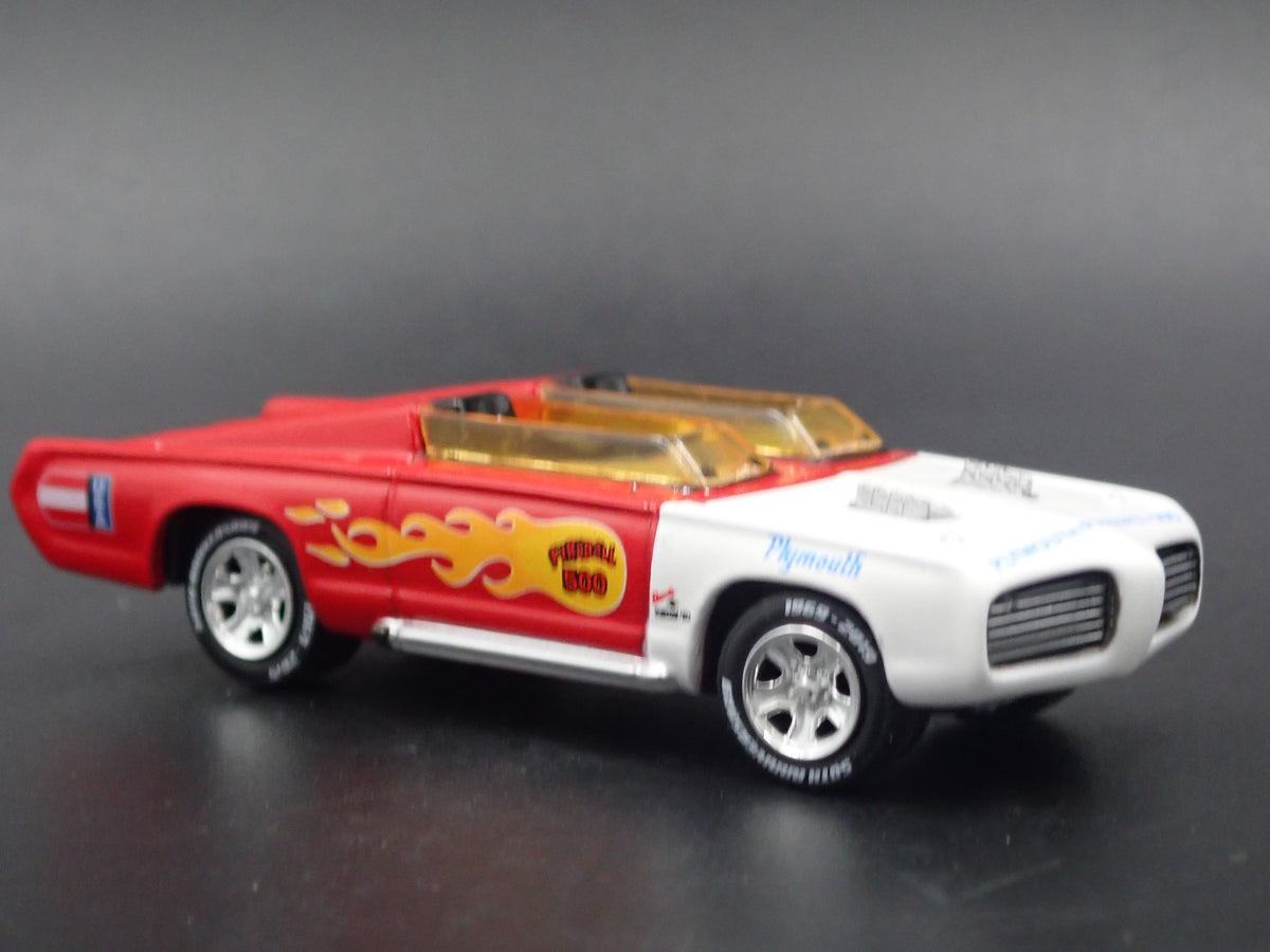 GEORGE BARRIS 1966 PLYMOUTH FIREBALL 500 CUDA RARE 1/64 SCALE DIECAST MODEL CAR-Burning Rubber Toy Company