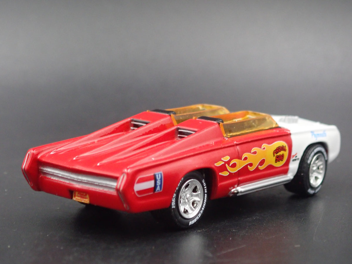 GEORGE BARRIS 1966 PLYMOUTH FIREBALL 500 CUDA RARE 1/64 SCALE DIECAST MODEL CAR-Burning Rubber Toy Company