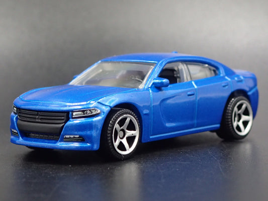 2011-2023 DODGE CHARGER BLUE 1:64 SCALE COLLECTIBLE DIORAMA DIECAST MODEL CAR